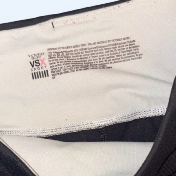 Victoria’s Secret VS Sport Black Logo Leggings Size Small - Picture 7 of 8